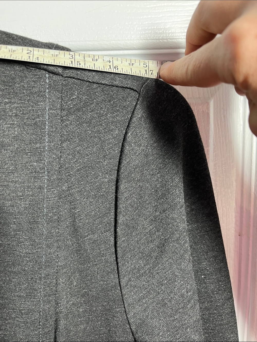 Max Studio Gray Button-Front Jacket - Picture 10 of 11